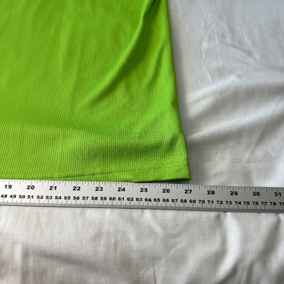 REPP TECH Performance Men's Athletic Polo Golf Shirt Fluorescent Lime Green XLT - Picture 10 of 11